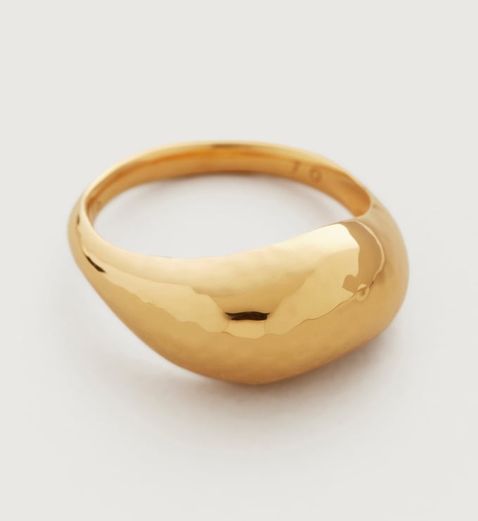 Gold Vermeil Deia Domed Ring - Monica Vinader